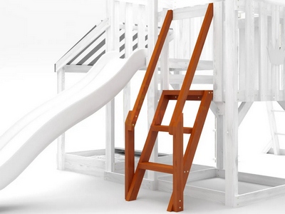 Лестница с деревянными перилами  для серии Борге